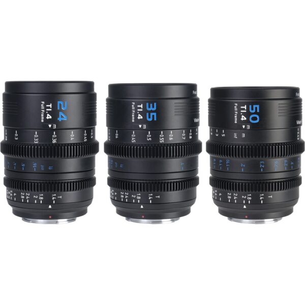 Sirui VP-1 Vision Prime T1.4 Full-Frame Cine 3-Lens Kit (Multi-Mount, Black)